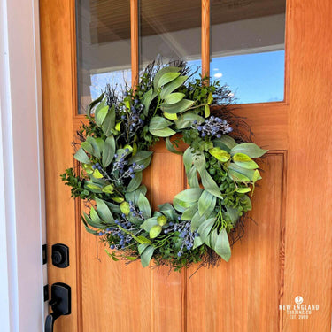 Blueberry and Boxwood Summer Wreath